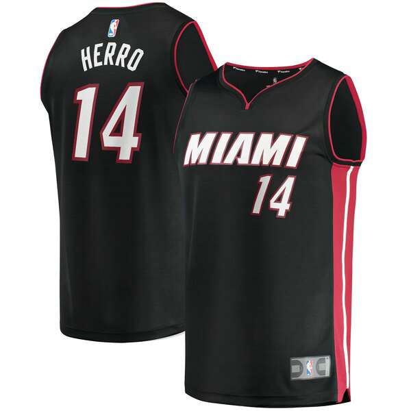 Maillot Miami Heat Homme Tyler Herro 14 Icon Edition Noir